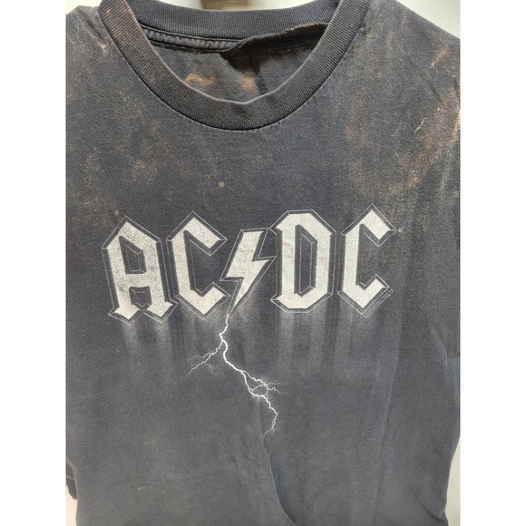 ACDC Band T Shirt grunge Sleeveless Rock Music Lightning Bolt Graphic Tee XL - Picture 3 of 7